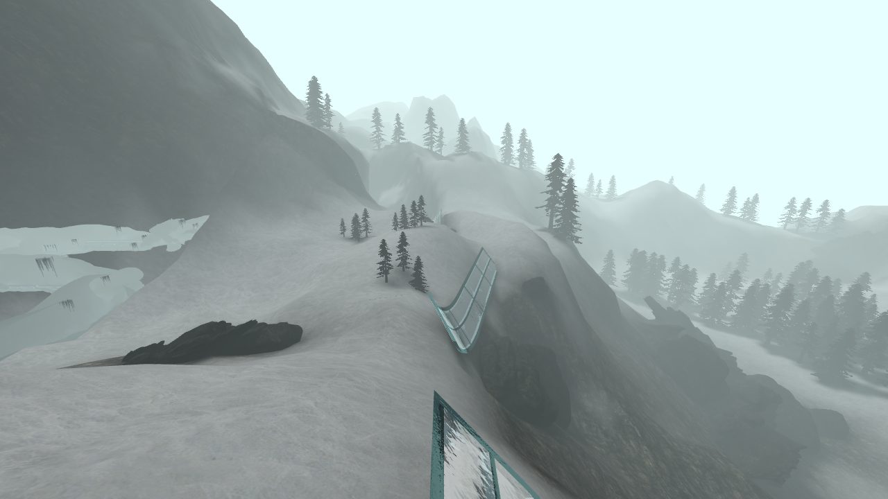 Snowy ramps on the Boreas map, from the Surfd project